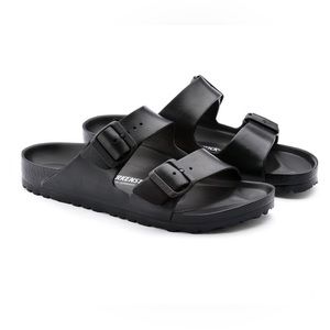 Birkenstock Arizona Sandals Black Size 37 6-6.5 waterproof